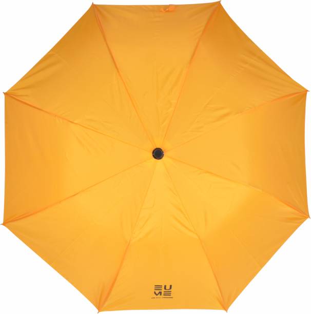 EUME Leatrix 21 Inch 2 Fold Auto-Open Golden Yellow Umbrella
