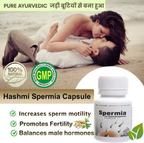 Hashmi Spermia Organic Natural Herb 20 Capsule help in Men Fertility