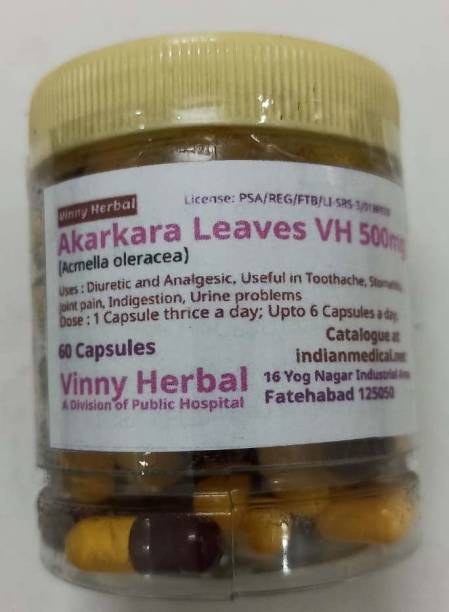 Vinny Herbal Akarkara Leaves VH Capsules