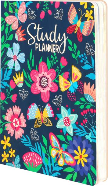 Doodle Blossom Tales Study Planner with Sticker Sheets B5 Planner Ruled 240 Pages