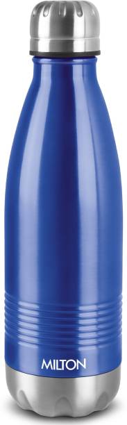 MILTON Duo DLX 1000 Thermosteel 24 Hours Hot and Cold Water Bottle, Blue 1000 ml Bottle