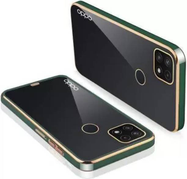 Moonlight Back Cover for Oppo A15 | Gold Electroplating Chrome | Bumper Case for Oppo A15