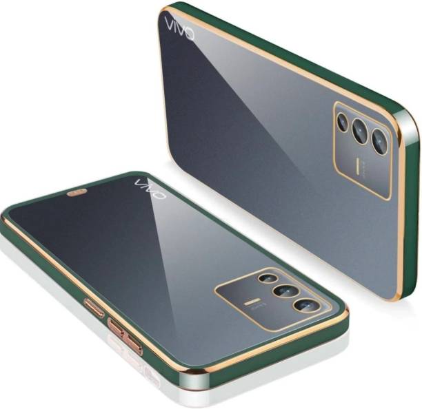 Moonlight Back Cover for Vivo V23 5G | Gold Electroplating Chrome | Bumper Case for Vivo V23 5G