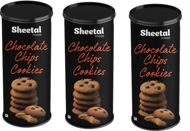 SHEETAL FOODS Chocolate chips cookies (Pack of 3) Cookies