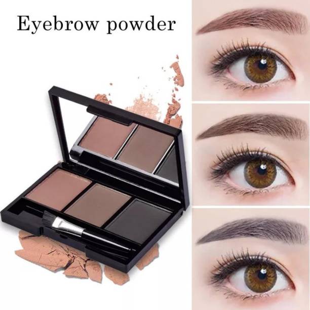 Sheny Eyebrow Powder Cake with brush Brow Palette Waterproof (20 G MULTICOLOR) 20 g