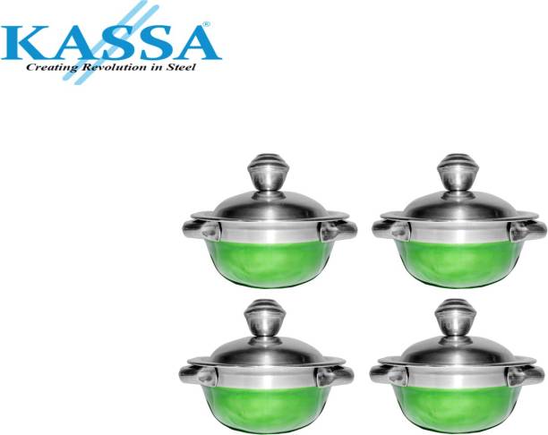 kassa Aristo 12 CM SET OF 4 ( Green) Induction Bottom Non-Stick Coated Cookware Set