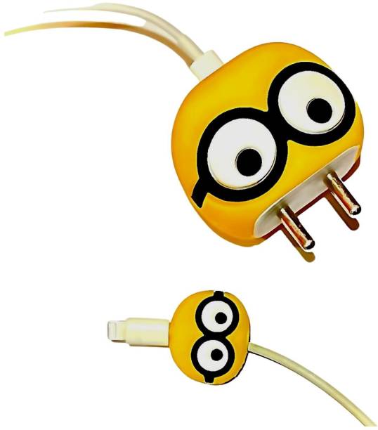 iWishKart Cute Cartoon Yellow Minion Charger Case Cable Protector