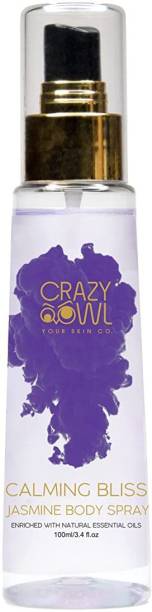 CRAZY OWL Calming Bliss Jasmine Unisex Body Spray Long Lasting,Floral Spray Body Mist  -  For Men & Women