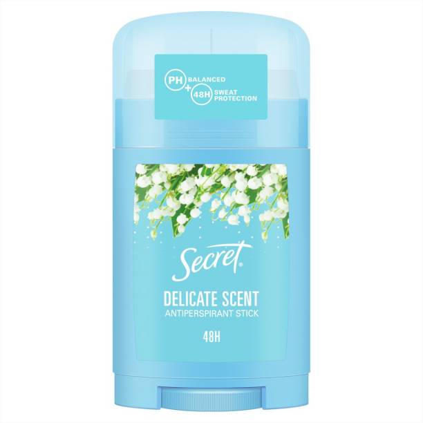 Secret Delicate Scent Antiperspirant Stick (pH Balanced + 48 Hrs Protection) Deodorant Stick  -  For Women
