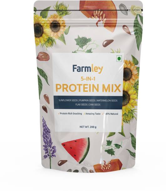 Farmley 5-In-1 Protein Rich Mix Snack-Salted Pumpkin|Chia|Flax|Watermelon|Sunflower Seed