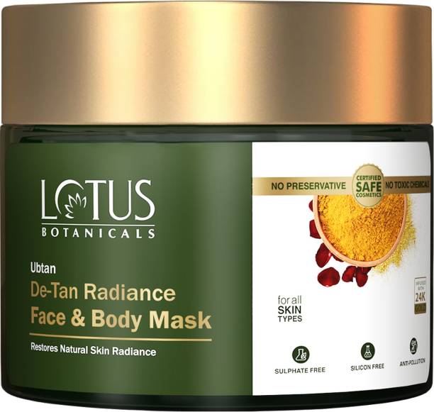 Lotus Botanicals Ubtan De-Tan Radiance Face & Body Mask