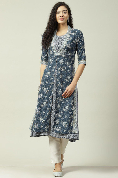 RAMIYA CHIKAN Women Embroidered A-line Kurta - Buy RAMIYA CHIKAN Women  Embroidered A-line Kurta Online at Best Prices in India | Flipkart.com