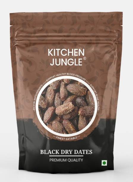 Kitchen Jungle Black Dry Dates /Sukha Khajoor (Kala Chuara) Dry Dates