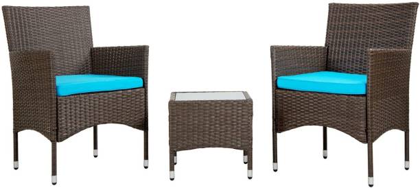 jiomee furniture Premium Brown Cane Table & Chair Set