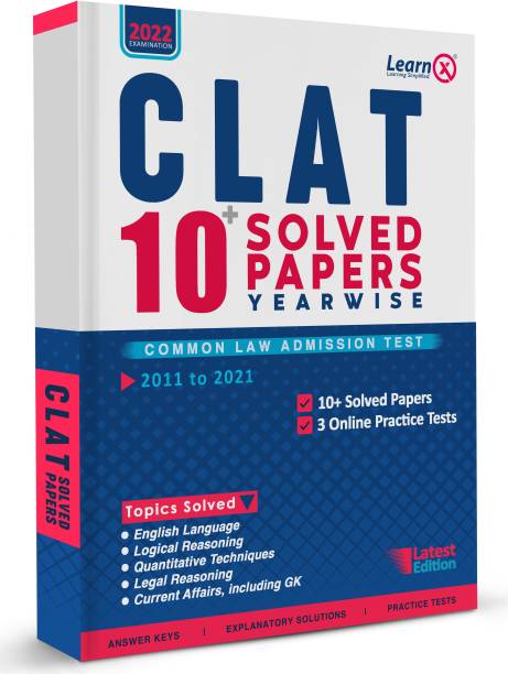 CLAT Solved Papers [Year-Wise] With 3 Online Practice Tests