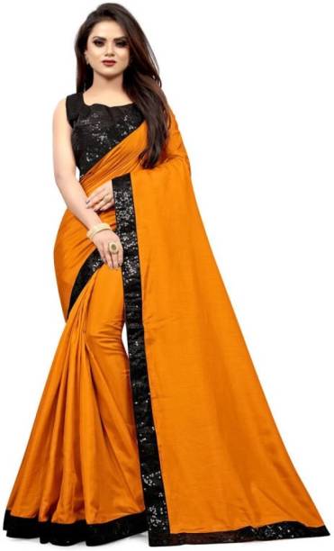 Mitiv Self Design, Paisley, Ombre, Embellished, Woven, Dyed, Solid/Plain Bollywood Tussar Silk, Art Silk Saree