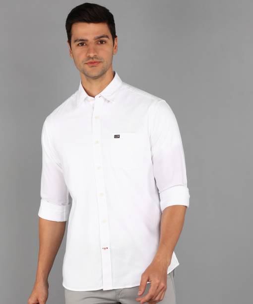 Arrow Sport Men Solid Casual White Shirt