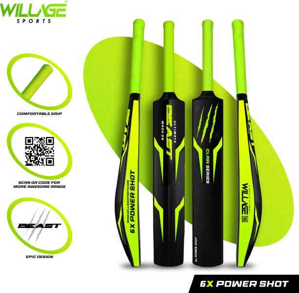 WILLAGE Plastic bat , Hard Plastic Bat , Cricket bat , Plastic bat full size , PVC/Plastic Cricket  Bat