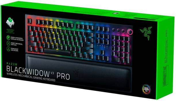 Razer BlackWidow V3 Pro - Wireless Mechanical Gaming Keyboard (Green Switch) - US Layout Wired USB Gaming Keyboard