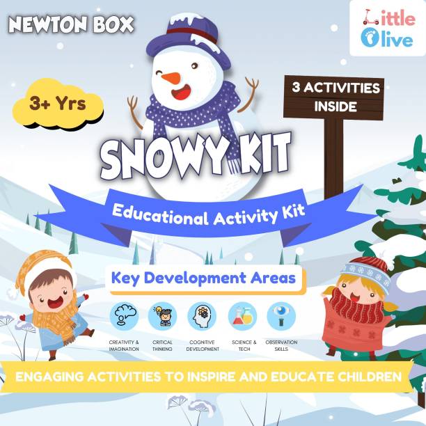 Little Olive Newton Box Education Gift Box | Make Your Own Magic Snow | Age 3 Years & above
