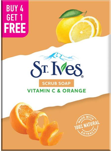 ST.IVES Vitamin C & Orange bathing scrub soap| Made with 100% Natural Extracts