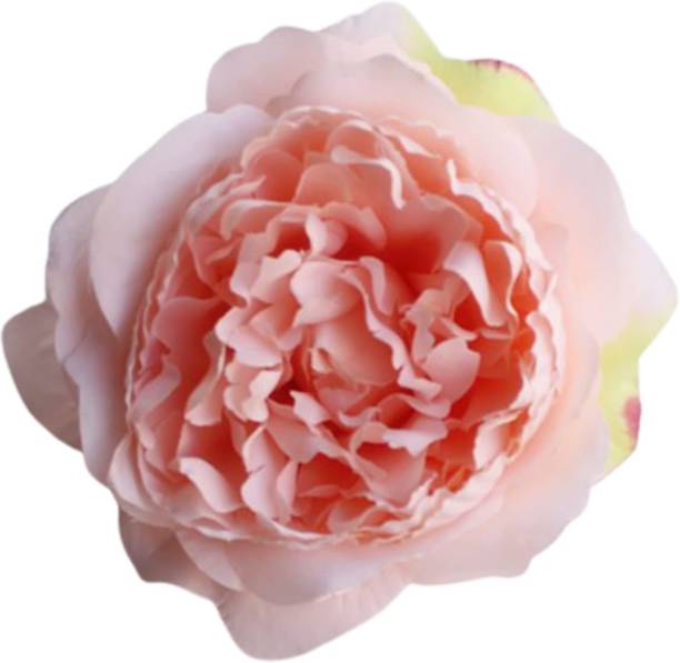 SYGA 2 Pcs Artificial Flower Heads DIY Craft Silk Rose Flower Accessories Light Pink Hair Accessory Set