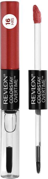 Revlon Colorstay Overtime Lipcolor Longwearing Liquid Lipstick with Clear Lip Gloss