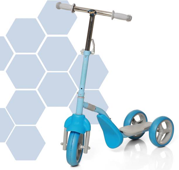 KROOH Scooter for Kids 3 Wheeler Foldable Kick Skating Cycle with Brake