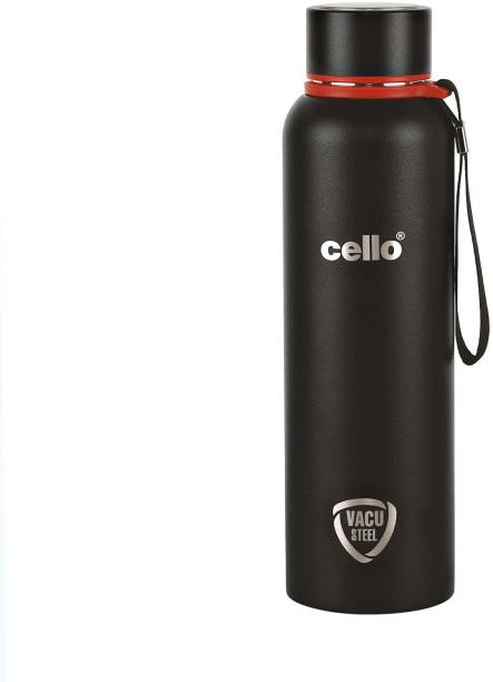 cello Duro Tuff Steel Kent DTP Coating Double Walled Stainless Steel 900 ml Bottle