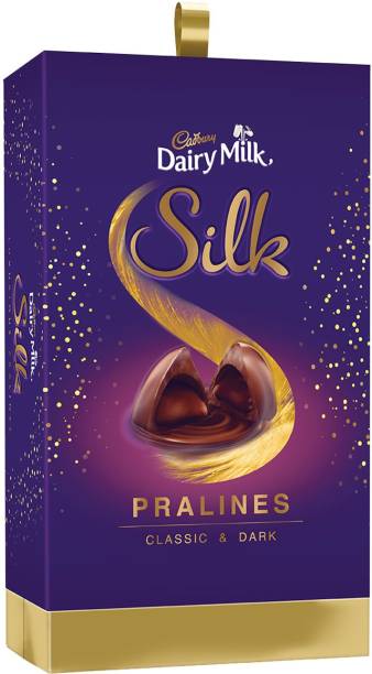 Cadbury Dairy Milk Silk Pralines Classic and Dark Bars