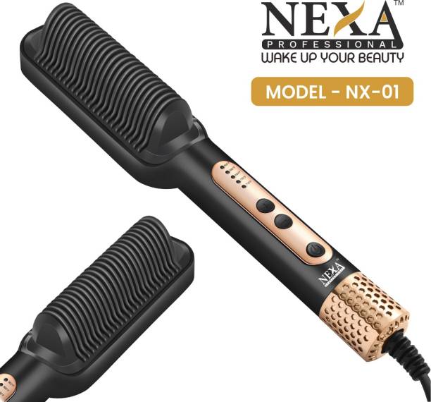 NEXA PROFESSIONAL Hair Straightening Comb Brush-01 Hair Straight Comb Brush for Woman give your hair iconic glam look Hair Straightener Brush