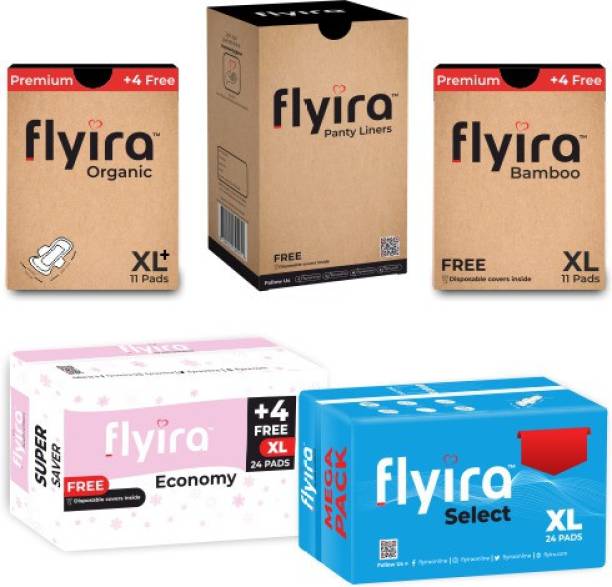 Flyira All In One Combo Pack, Buy All Together Sanitary Pad