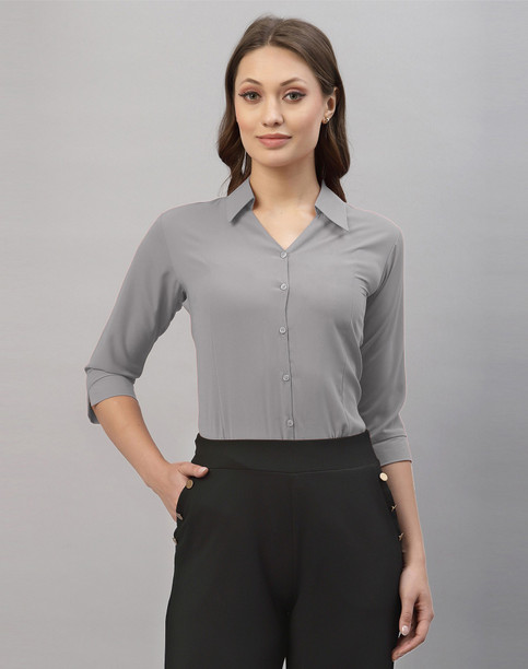 Grey work shirt womens Clearance