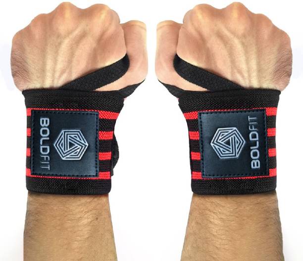 BOLDFIT Wrist Bands For Boys Men Women Wrist Support Supporter Strap For Gym Workout Wrist Support