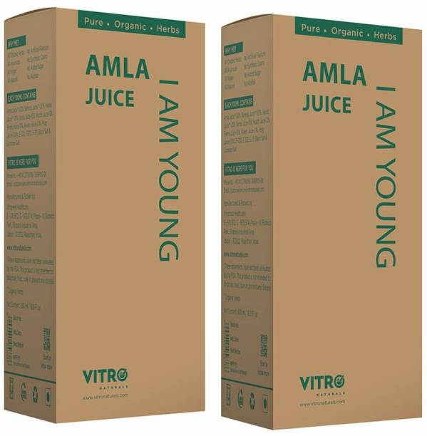 VITRO Amla Juice Good for hair & skin|Rich in vitamin C|Anti Aging|No added sugar