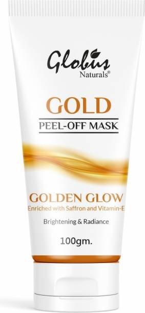GLOBUS NATURALS Gold Peel Off Mask Enriched with Vitamin-E, For Golden Glow & Radiance