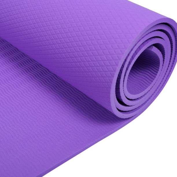 ZIFARI Thick yoga mat For Meditation or Exercise or Sports Purple 6 mm Yoga Mat