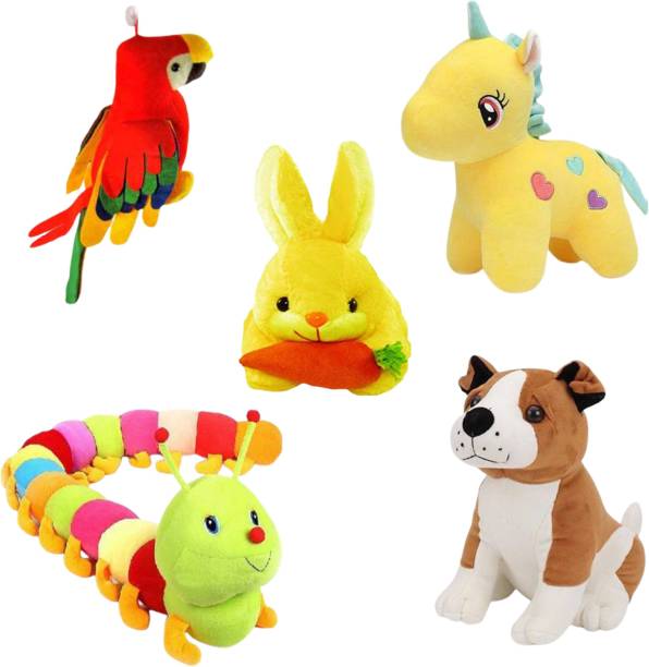 Toyhaven special pack of 5 soft toys  - 25 cm