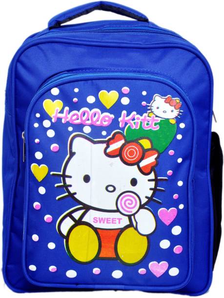 Crownsy Trendy and Attractive Kitty Waterproof School Bag