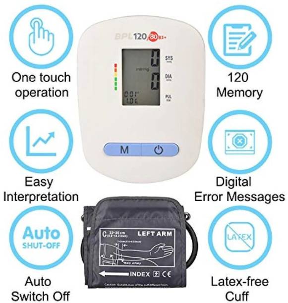 BPL Medical Technologies Automatic Blood Pressure MonitorBPL 120/80 B3+ Bp Monitor