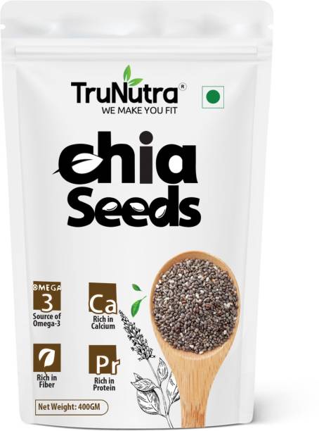 TruNutra Chia Seeds for weight loss with Omega 3 and Fiber, Calcium Rich Raw Chia Seeds Chia Seeds