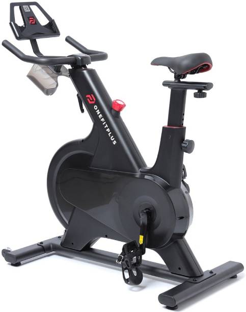 OneFitPlus OFP-M1 Magnetic Resistance, Free Installation, Connected Live Interactive Sessions Spinner Exercise Bike