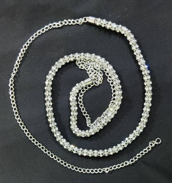 Silver kamarband online clearance