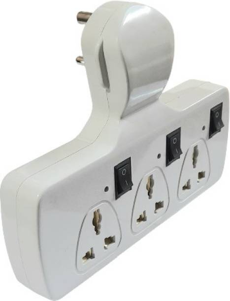 DYNAMIC 3+3 Socket Extension Board Multi Plug With Individual Switch And Indicator 3  Socket Extension Boards