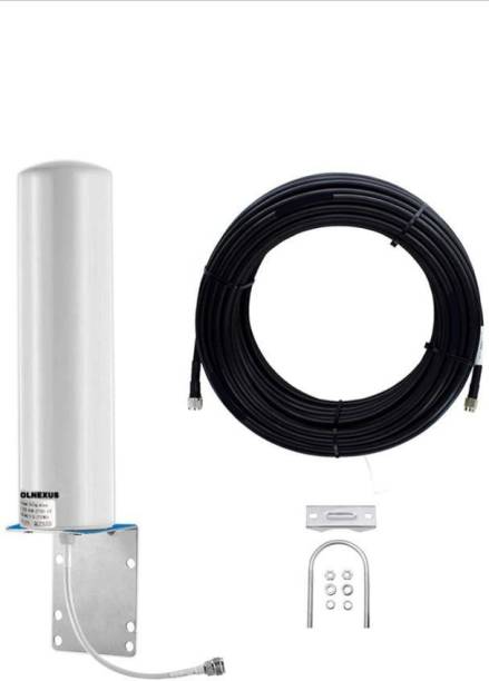 Olnexus Omni-Directional Barrel Antenna for 4G router with LMR200 N-Male to SMA-Male-8M Antenna Amplifier