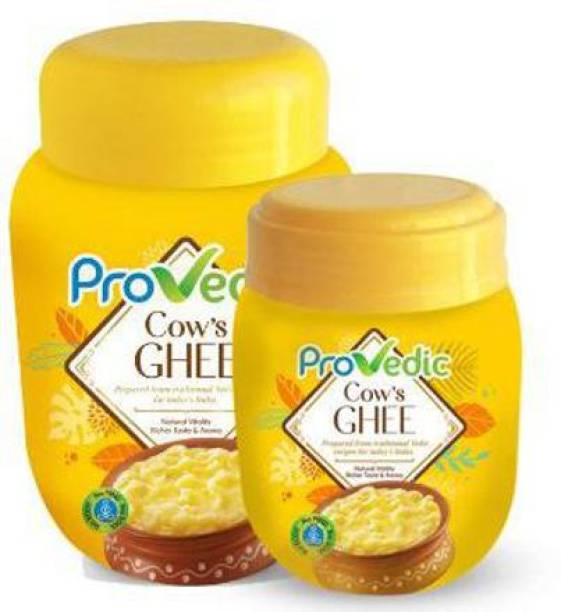ProVedic Pure Desi Rich Cow Ghee Jar Combo Pack 2(1 L & 500 Ml) Ghee 1.5 L Plastic Bottle
