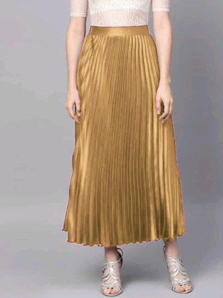 Metallic Womens Clothing Skirts Mid-length skirts Fendi Skirt in Gold 