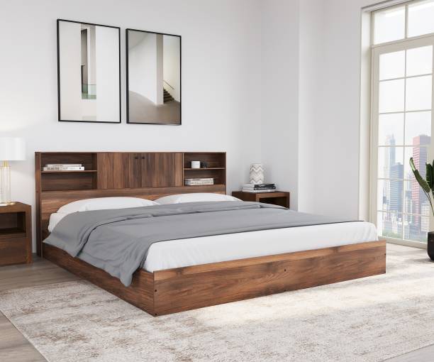 @Home by nilkamal Gunner Engineered Wood Queen Box Bed