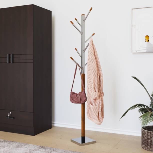 @Home by nilkamal Derby Solid Wood Coat Stand
