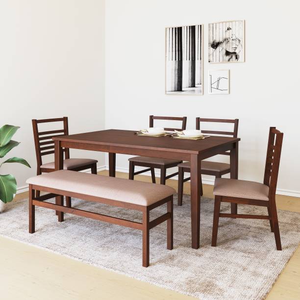 Dining Table With Bench, Dining Table With Two Chairs And Bench